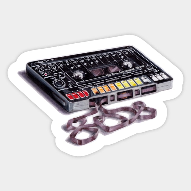 Tape 808 Sticker by zoeblade